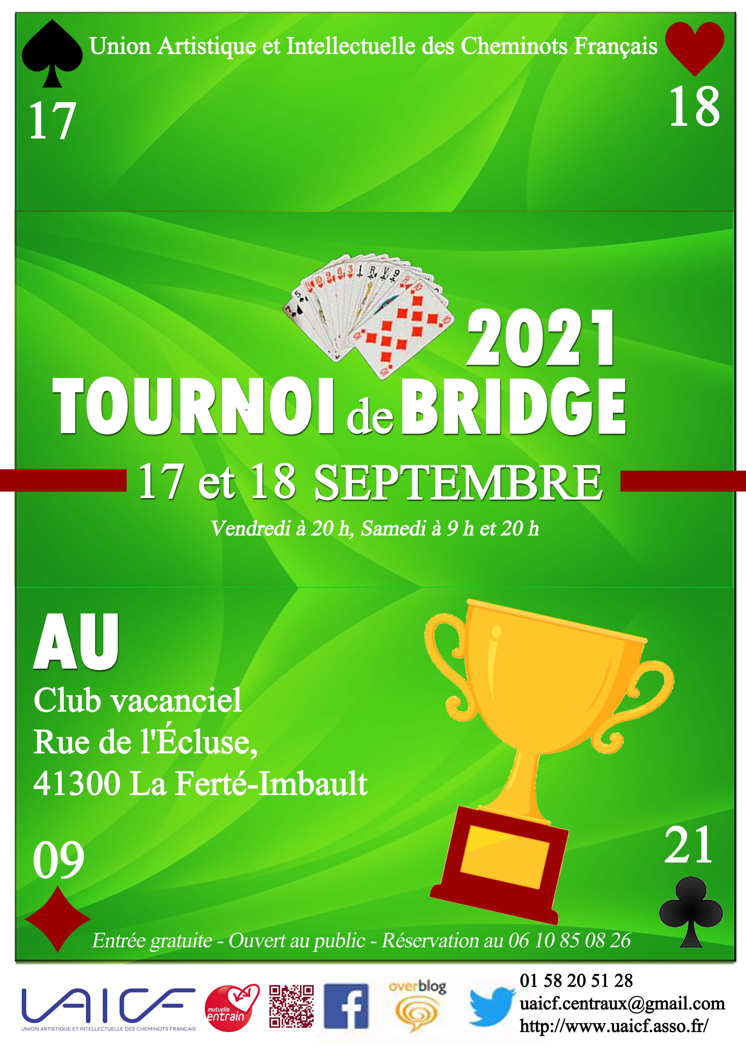 Tournoi national de Bridge UAICF Tournoi national de Bridge UAICF