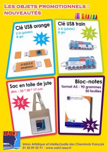 Les objets promotionnels UAICF : prix des sacs en baisse 