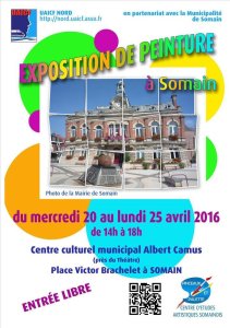 20 au 25 avril 2016 : Exposition des arts graphiques et plastiques à Somain