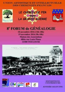 18 et 19 novembre 2016 : Forum de généalogie